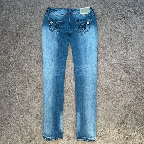 Y2K Apple Bottom Jeans Womens Embroidered Size 11/12 - Picture 3 of 7